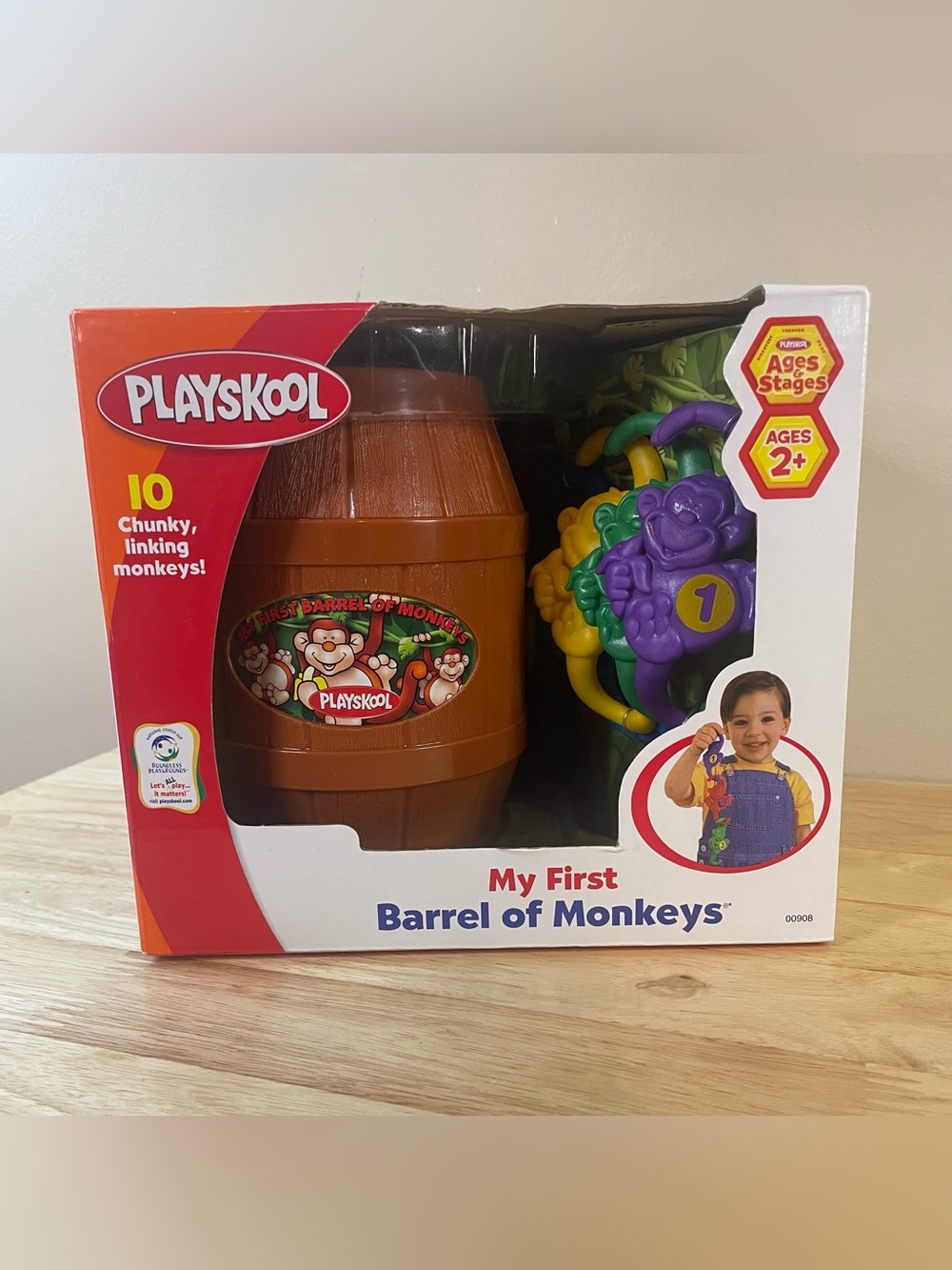 Vintage 2006 Playskool My First Barrel of Monkeys by Hasbro — New in Package